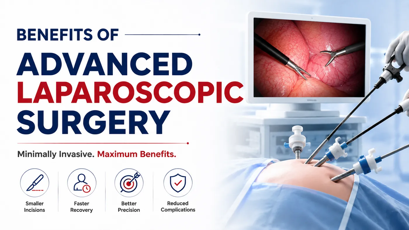 Surgical team performing laparoscopic operation